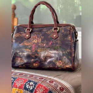 Patricia Nash Multicolor Printed Satchel
